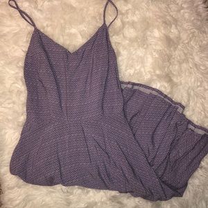 Violet and White dress